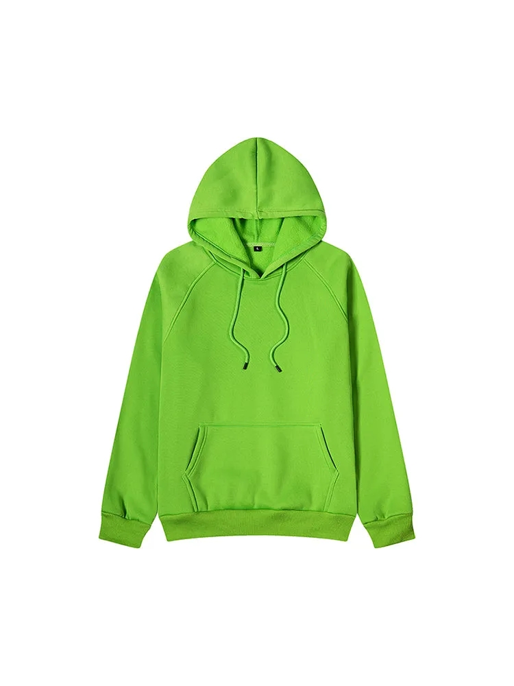 Solid Color Loose Pullover Cotton Casual Comfortable Hoodie