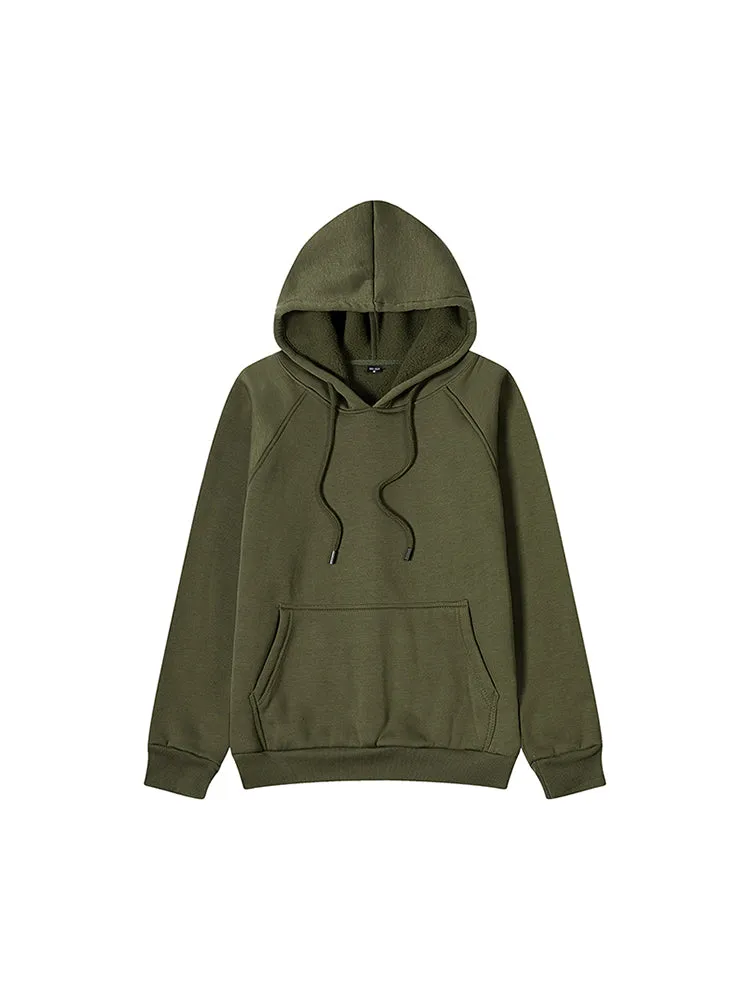 Solid Color Loose Pullover Cotton Casual Comfortable Hoodie