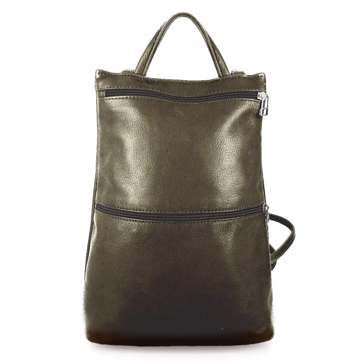 Sven slim lightweight leather backpack