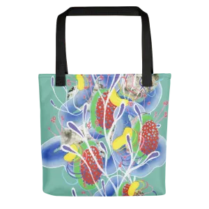 Teal Organism Tote bag