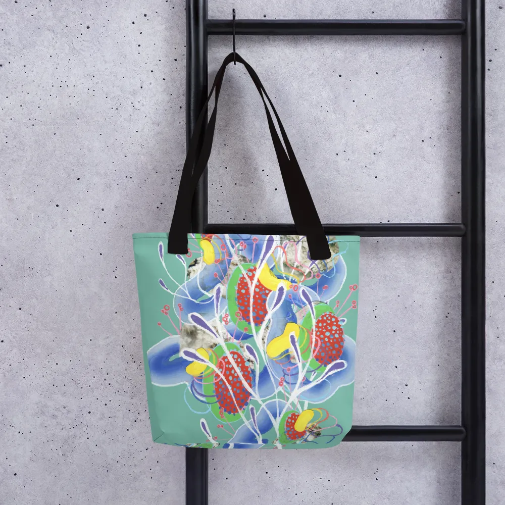 Teal Organism Tote bag