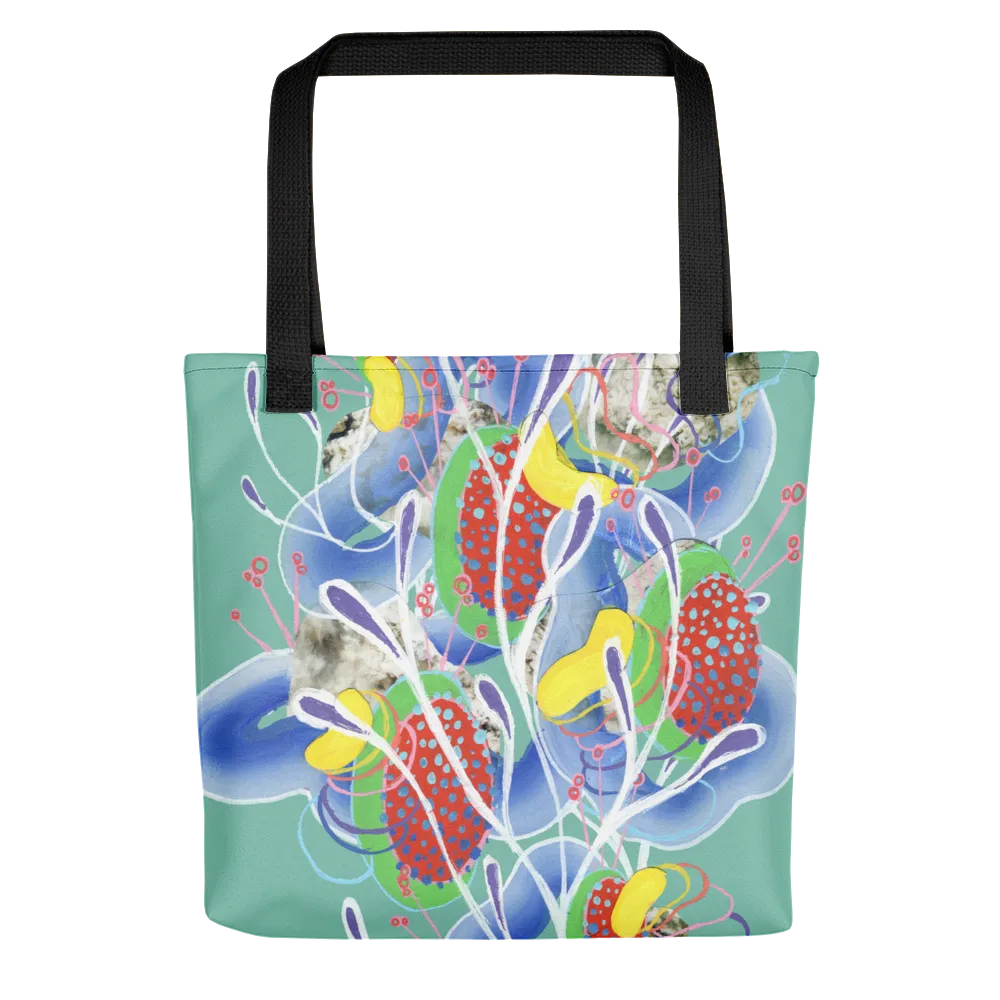 Teal Organism Tote bag