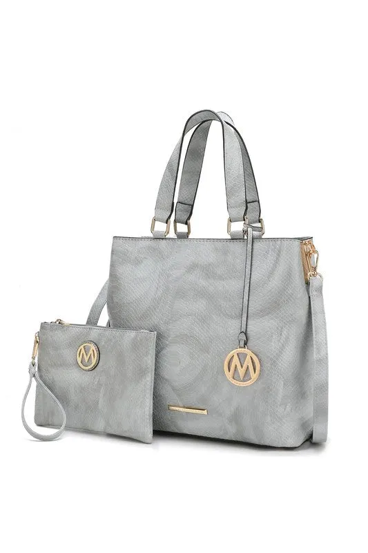 TEEK - MKF Collection Beryl Snake-embossed Tote Bag Set