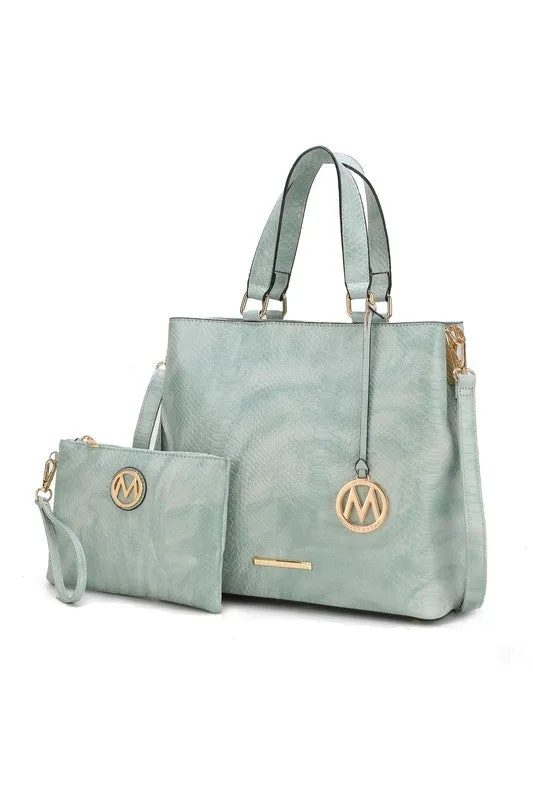 TEEK - MKF Collection Beryl Snake-embossed Tote Bag Set