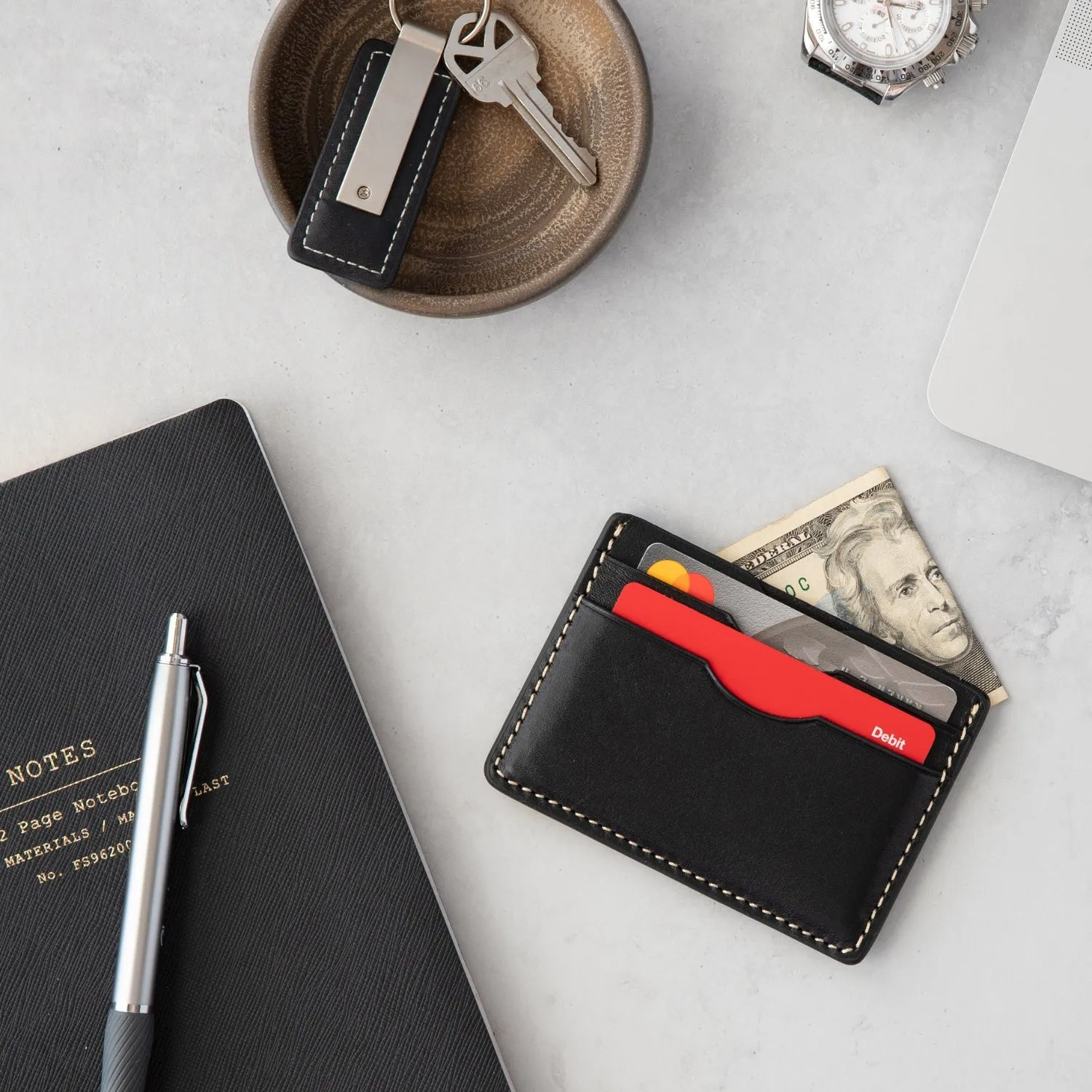 The Decent Living Leather Card Holder Wallet