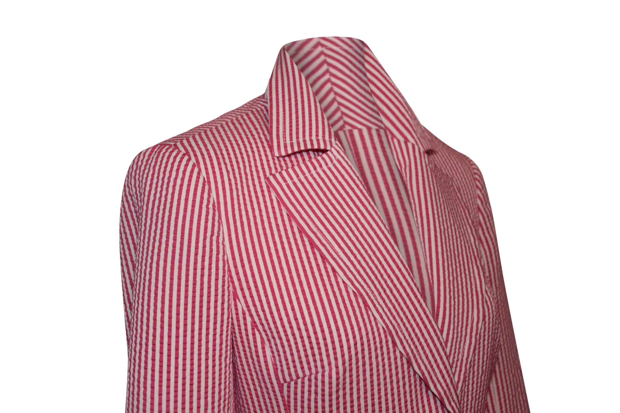 Trina Turk Lightweight Pink White Striped Jacket Blazer Size 6