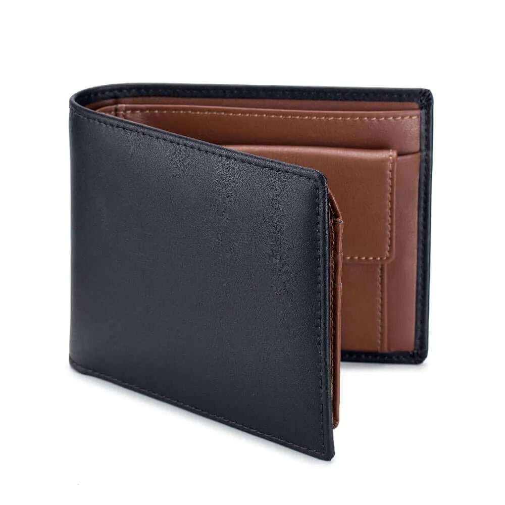 Versatile Leather RFID Folding Wallet