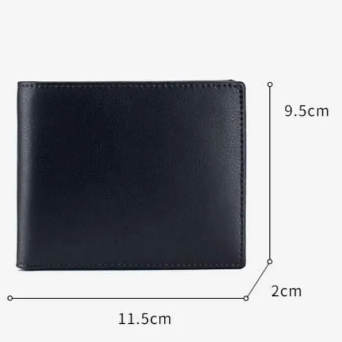 Versatile Leather RFID Folding Wallet