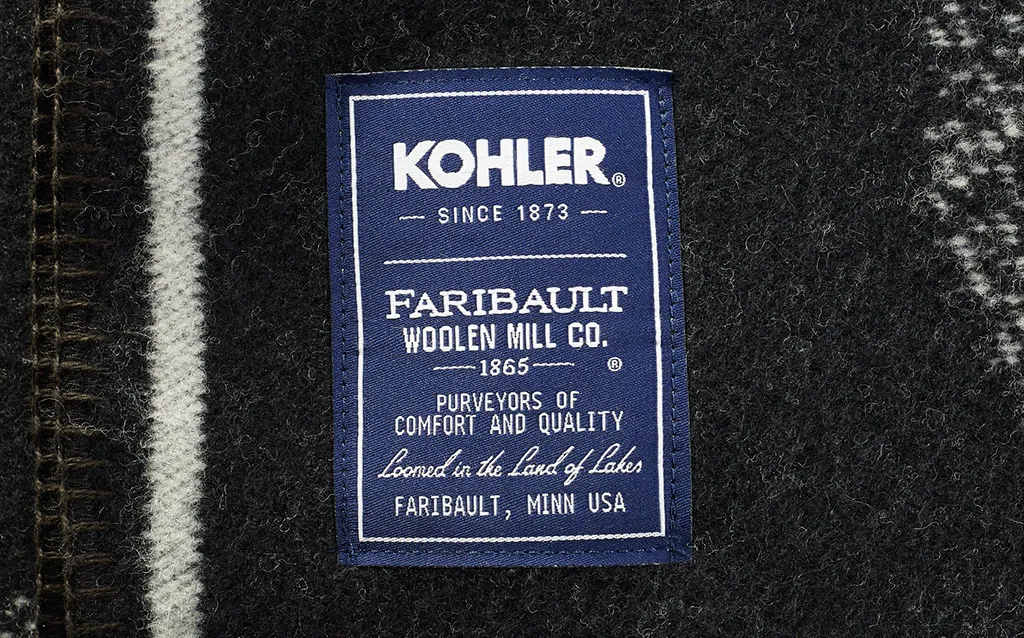 VILLAGE OF KOHLER MAP WOOL THROW