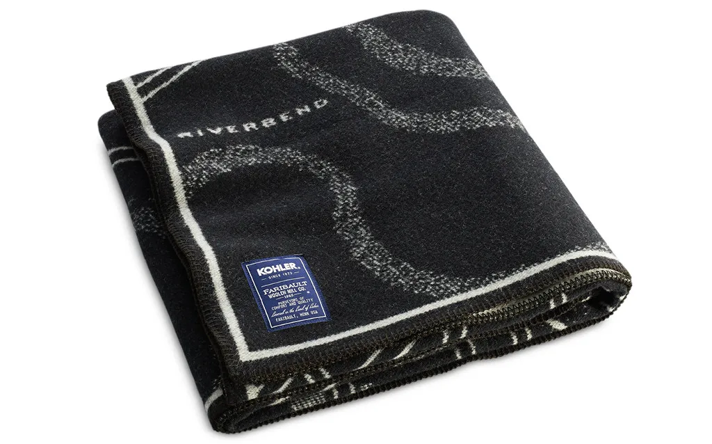 VILLAGE OF KOHLER MAP WOOL THROW