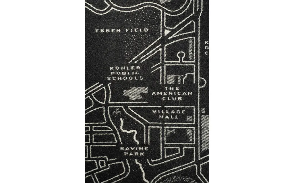 VILLAGE OF KOHLER MAP WOOL THROW